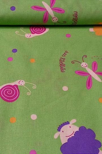 Tessuto decorativo in cotone per bambini PAPILLONS