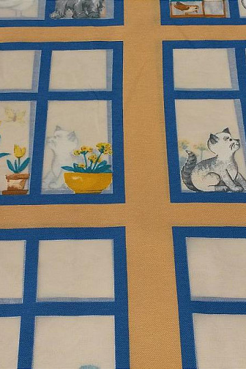 Tessuto decorativo per bambini Animali alla finestra II