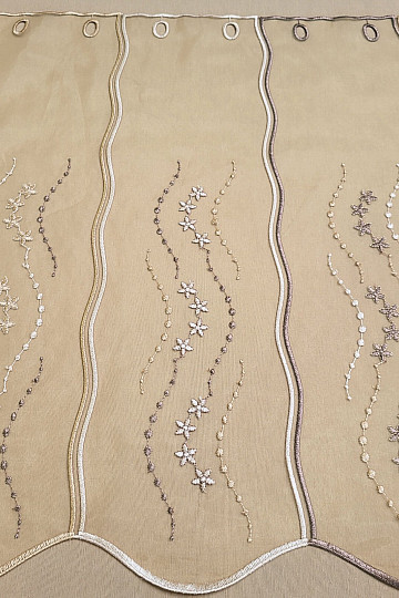 Tenda in vetro colorato - ricamata HF1189