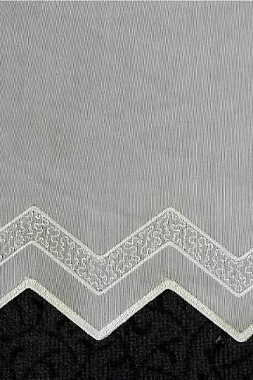 Tenda moderna ricamata G bianca