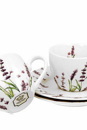 Set 2 tazze espresso in porcellana Lavender E šapo