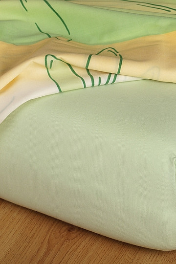 Lenzuolo in jersey color pisello