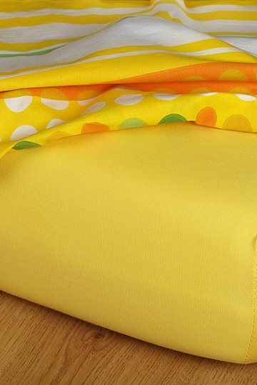 Lenzuolo in jersey colore giallo scuro