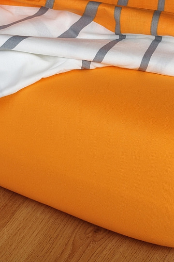 Lenzuolo in jersey colore arancione
