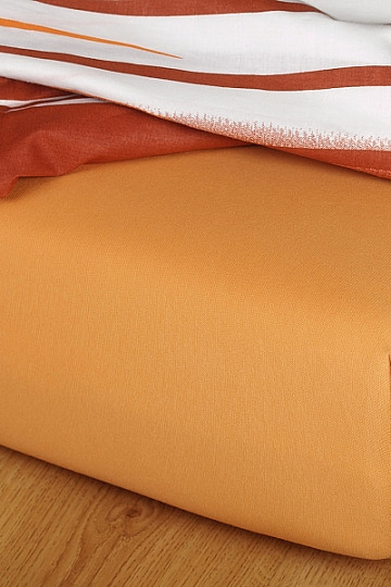 Lenzuolo in jersey color caramello