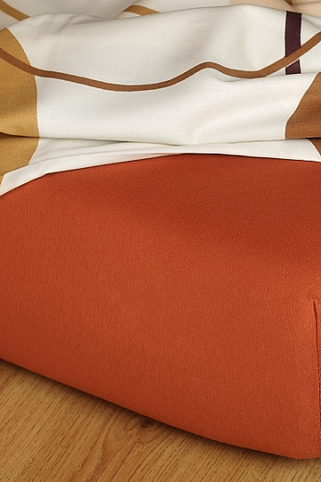 Lenzuolo in jersey color mattone