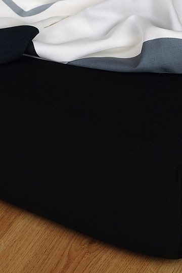Lenzuolo in jersey colore nero