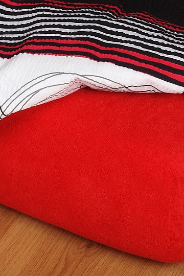 Lenzuolo in jersey colore rosso