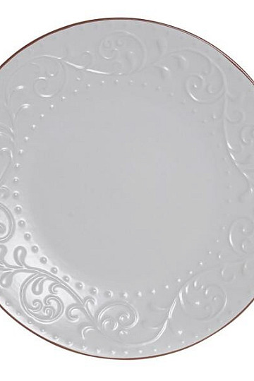 Piatto fondo RILIEVO BIANCO 27,5x2cm bianco