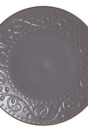 Piatto fondo RILIEVO GRIGIO 27,5x2cm grigio