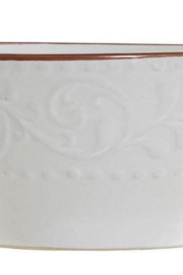 Ciotola WHITE RELIEF 14,7x7,7 cm bianca