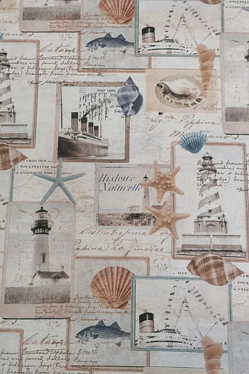 Tessuto decorativo Cartolina dell&#39;oceano