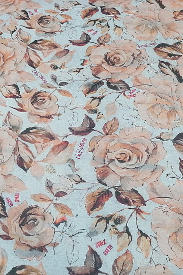 Tessuto decorativo natalizio Fiori dell&#39;armonia