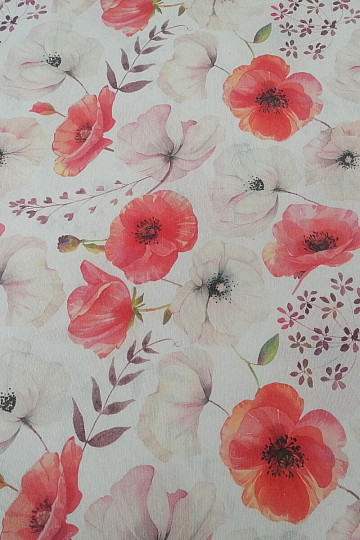 Tessuto decorativo MABEL PAPAVERI