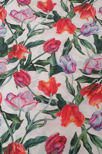 Tessuto decorativo Shaggy tulipani