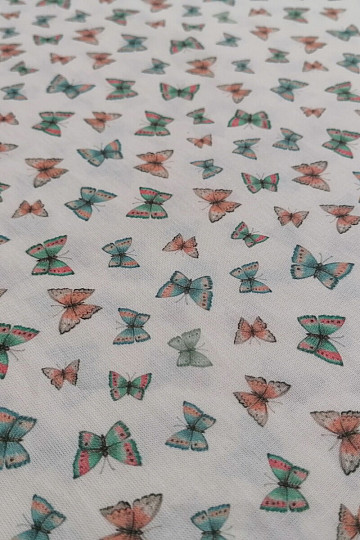 Mini papillon in tessuto di cotone