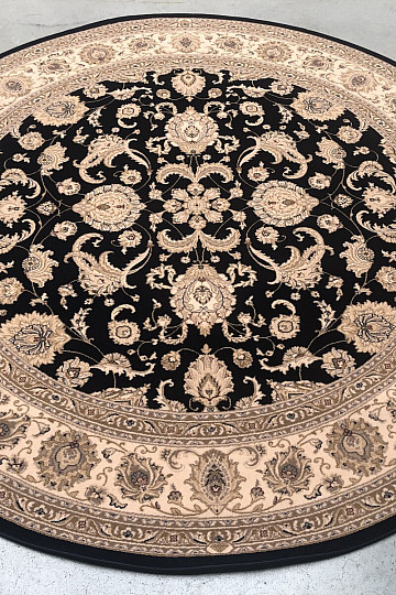 Tappeto classico rotondo in lana DIAMOND 7253/500