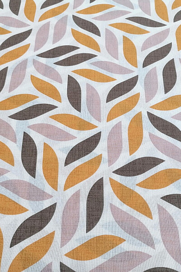 Tessuto decorativo Coord foglie gialle