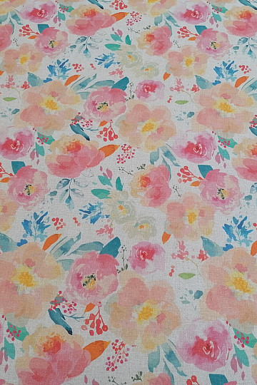 Tessuto decorativo Fiori pastello