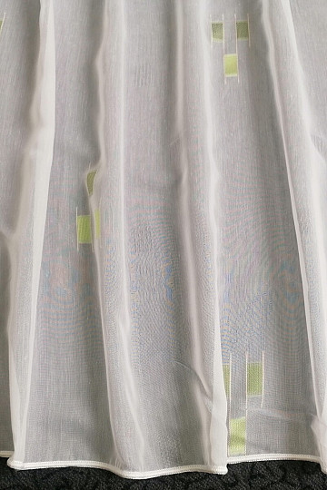 Tenda in voile 12106/180/04 fantasia verde
