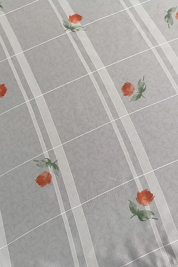 Tenda in voile crema chiaro - rose