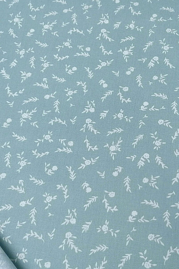 Tessuto di cotone FIORI DI MENTA