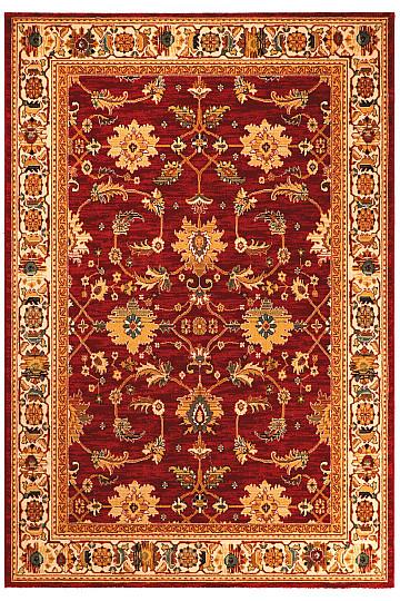 Tappeto di lusso in lana JENEEN 482 bordeaux