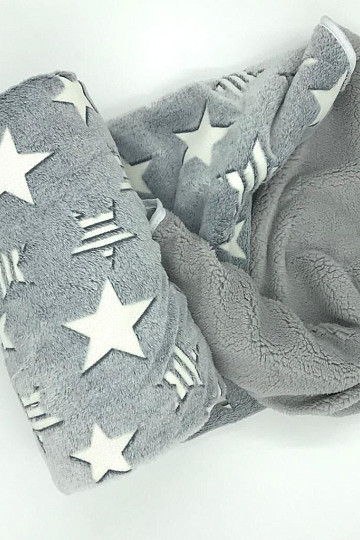 Coperta per bambini SHINY grigia con agnello