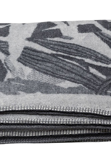 Coperta in cotone BAMBOO foglie grigie 2218/90