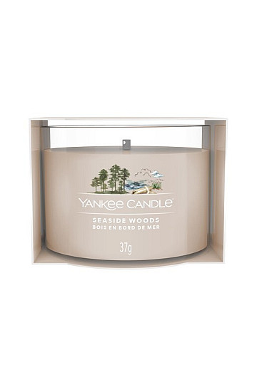 candela YANKEE CANDLE fragranza SEASIDE WOODS VETRO 37g