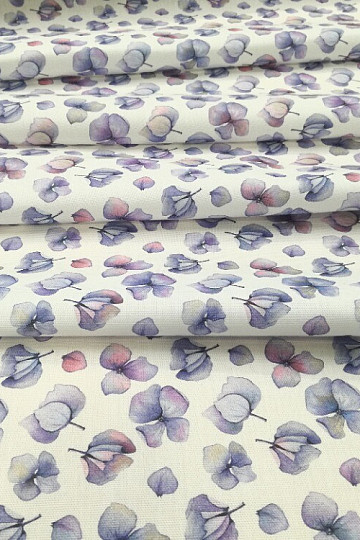 Tessuto decorativo Fiori viola