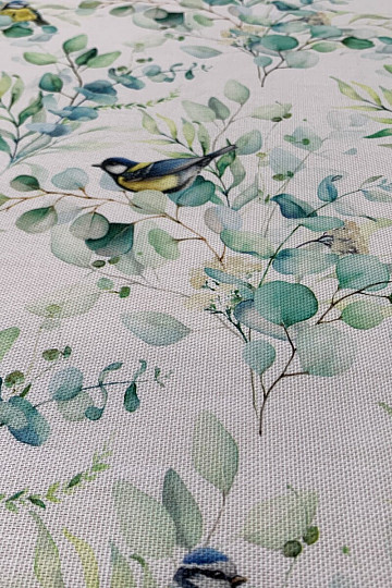 Tessuto decorativo UCCELLO SU UN RAMO