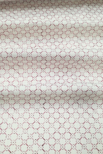 Tessuto decorativo Montana reticolo rosa antico