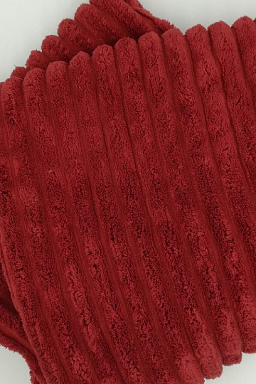 coperta Agnello velluto a coste ROSSO 150x200