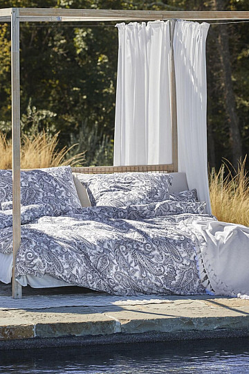 Biancheria da letto di lusso in raso IRISETTE FLORENZ 8447-20 BLAU