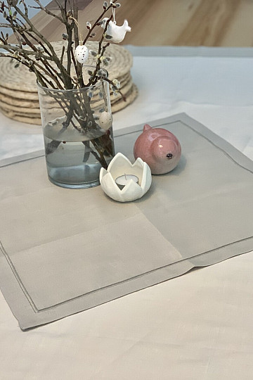 Tovaglia in lino - set 130x150 + 50x50