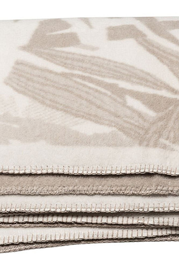 Coperta in cotone BAMBOO foglie beige 2218/80