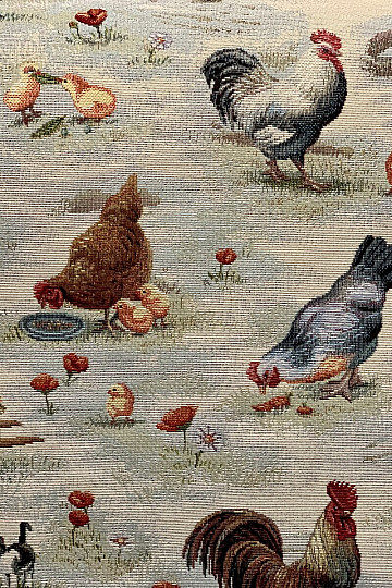 Tessuto per arazzo BACKYARD HEN