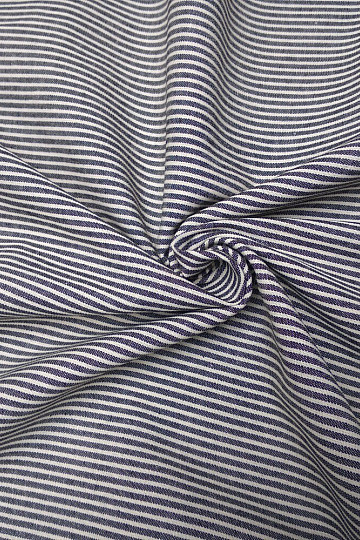 Tessuto di cotone RIGHE GRIGIO SCURO/ecru
