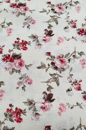 Tessuto decorativo ROSA ROSSA ALISA