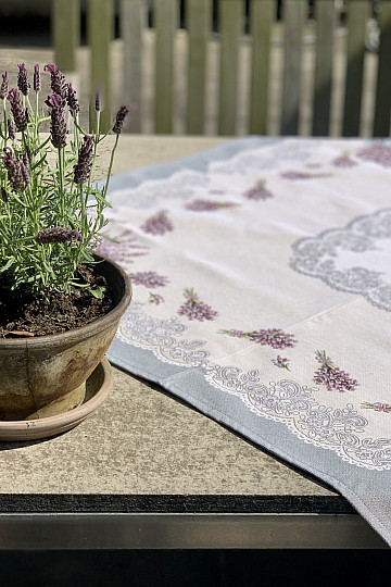 Tovaglia e scialle arazzo PIZZO LAVANDA