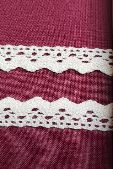 Laccio in cotone 5420 16mm BIANCO