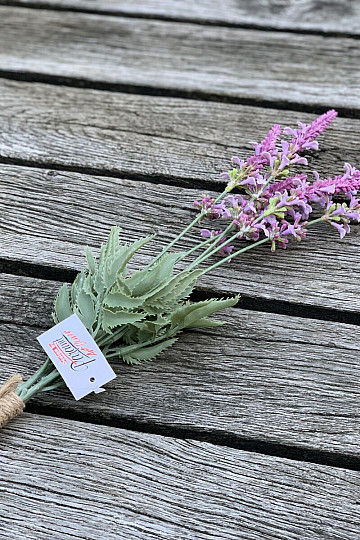Fascio di lavanda da giardino 46 cm rosa