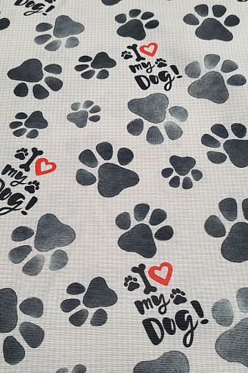 Tessuto decorativo IMPRONTA CANE