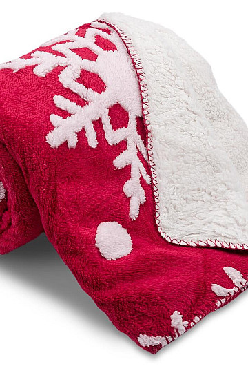 coperta Pecora NATALE ROSSO 150x200