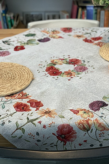Tovaglia e scialle arazzo FIORI DI PRATO