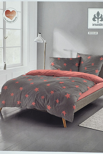 Biancheria da letto di lusso in flanella IRISETTE 8334-60 DUBLIN stelle rosse