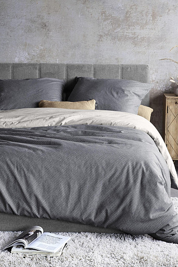 Biancheria da letto di lusso in flanella IRISETTE KOALA grigio bianco