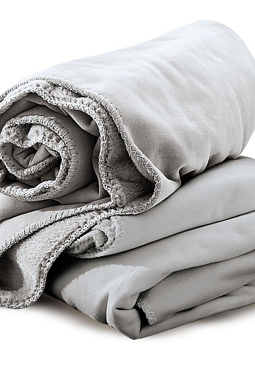 Coperta in microfibra IRISETTE ARGENTO
