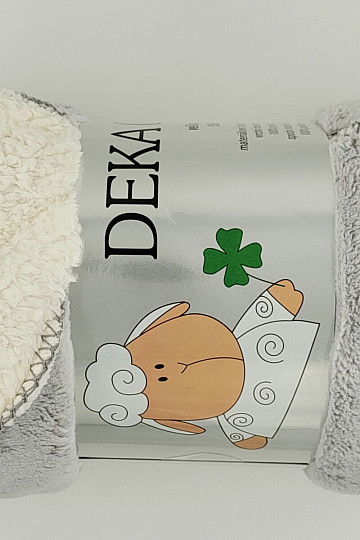 Coperta per bambini Ovečka grigio chiaro